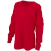 Custom Womens Pom Pom Long Sleeve Jersey T-Shirt True Red