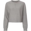 Custom Womens Ribbed Knit Cropped Boxy Crew Oxford