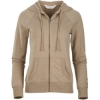 Custom Womens Dream Fleece Full-Zip Hooded Sweatshirt Latte Heather
