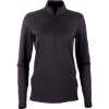 Custom Womens Flex Quarter-Zip Pullover Black