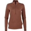 Custom Womens Flex Quarter-Zip Pullover Espresso