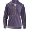 Custom Womens Manchester Corded Quarter-Zip Pullover Mystic