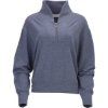 Custom Womens Dream Crop Fleece Quarter-Zip Navy Heather