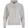 Custom Womens Lace Up Pullover Oxford Heather