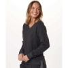 Custom Womens Travel V-Neck Pullover Charcoal