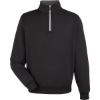Custom Mens Caves Tech Quarter-Zip Pullover Black/ Dark Shadow Grey Heather