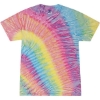 Custom Youth Multi-Color Tie-Dyed T-Shirt Meadow