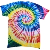 Custom Youth Multi-Color Tie-Dyed T-Shirt Santa Barbara