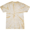 Custom Youth Multi-Color Tie-Dyed T-Shirt Spider Mustard