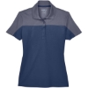 Custom Womens Balance Colorblock Performance Piqué Polo Classic Navy/ Carbon