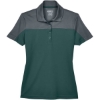Custom Womens Balance Colorblock Performance Piqué Polo Forest/ Carbon