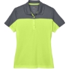 Custom Womens Balance Colorblock Performance Piqué Polo Safety Yellow/ Carbon
