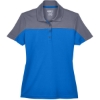Custom Womens Balance Colorblock Performance Piqué Polo True Royal/ Carbon