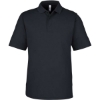 Custom Mens Market Snag Protect Mesh Polo Black