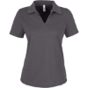 Custom Womens Market Snag Protect Mesh Polo Carbon