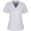 Custom Womens Market Snag Protect Mesh Polo Platinum
