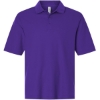 Custom Mens Resolve CVC Performance Pique Polo Campus Purple