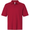 Custom Mens Tall Resolve CVC Performance Pique Polo Classic Red