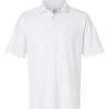 Custom Mens Tall Resolve CVC Performance Pique Polo White