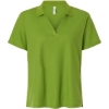 Custom Womens Resolve CVC Performance Pique Polo Acid Green