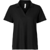 Custom Womens Resolve CVC Performance Pique Polo Black
