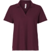 Custom Womens Resolve CVC Performance Pique Polo Burgundy