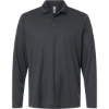 Custom Mens Nova Performance Long Sleeve Pique Polo Carbon