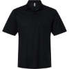 Custom Mens Nova Performance Pique Pocket Polo Black