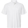 Custom Mens Nova Performance Pique Pocket Polo White