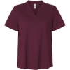 Custom Womens Nova Performance Pique Polo Burgundy