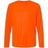 Custom Unisex Capital Long Sleeve Performance T-Shirt Safety Orange