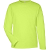 Custom Unisex Capital Long Sleeve Performance T-Shirt Safety Yellow