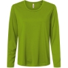 Custom Womens Capital Performance Long Sleeve T-Shirt Acid Green