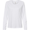 Custom Womens Capital Performance Long Sleeve T-Shirt White