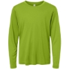 Custom Youth Capital Performance Long Sleeve T-Shirt Acid Green