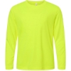 Custom Youth Capital Performance Long Sleeve T-Shirt Safety Yellow