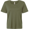 Custom Womens Capital Performance T-Shirt Military Green