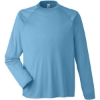 Custom Unisex Ultra UVP™ Marina Raglan Long Sleeve T-Shirt Columbia Blue