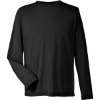 Custom Unisex Fusion ChromaSoft™ Performance Long Sleeve T-Shirt Black
