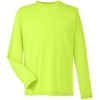 Custom Unisex Fusion ChromaSoft™ Performance Long Sleeve T-Shirt Safety Yellow
