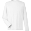 Custom Unisex Fusion ChromaSoft™ Performance Long Sleeve T-Shirt White
