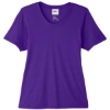 Custom Womens Fusion ChromaSoft™ Performance T-Shirt Campus Purple