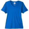 Custom Womens Fusion ChromaSoft™ Performance T-Shirt True Royal