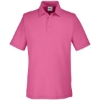 Custom Mens Fusion ChromaSoft™ Pique Polo Charity Pink