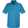 Custom Mens Fusion ChromaSoft™ Pique Polo Electric Blue