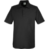 Custom Mens Tall Fusion ChromaSoft™ Pique Polo Black