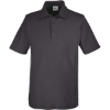 Custom Mens Tall Fusion ChromaSoft™ Pique Polo Carbon