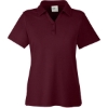 Custom Womens Fusion ChromaSoft™ Pique Polo Burgundy