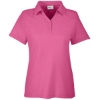 Custom Womens Fusion ChromaSoft™ Pique Polo Charity Pink