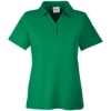 Custom Womens Fusion ChromaSoft™ Pique Polo Kelly Green